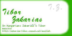 tibor zakarias business card